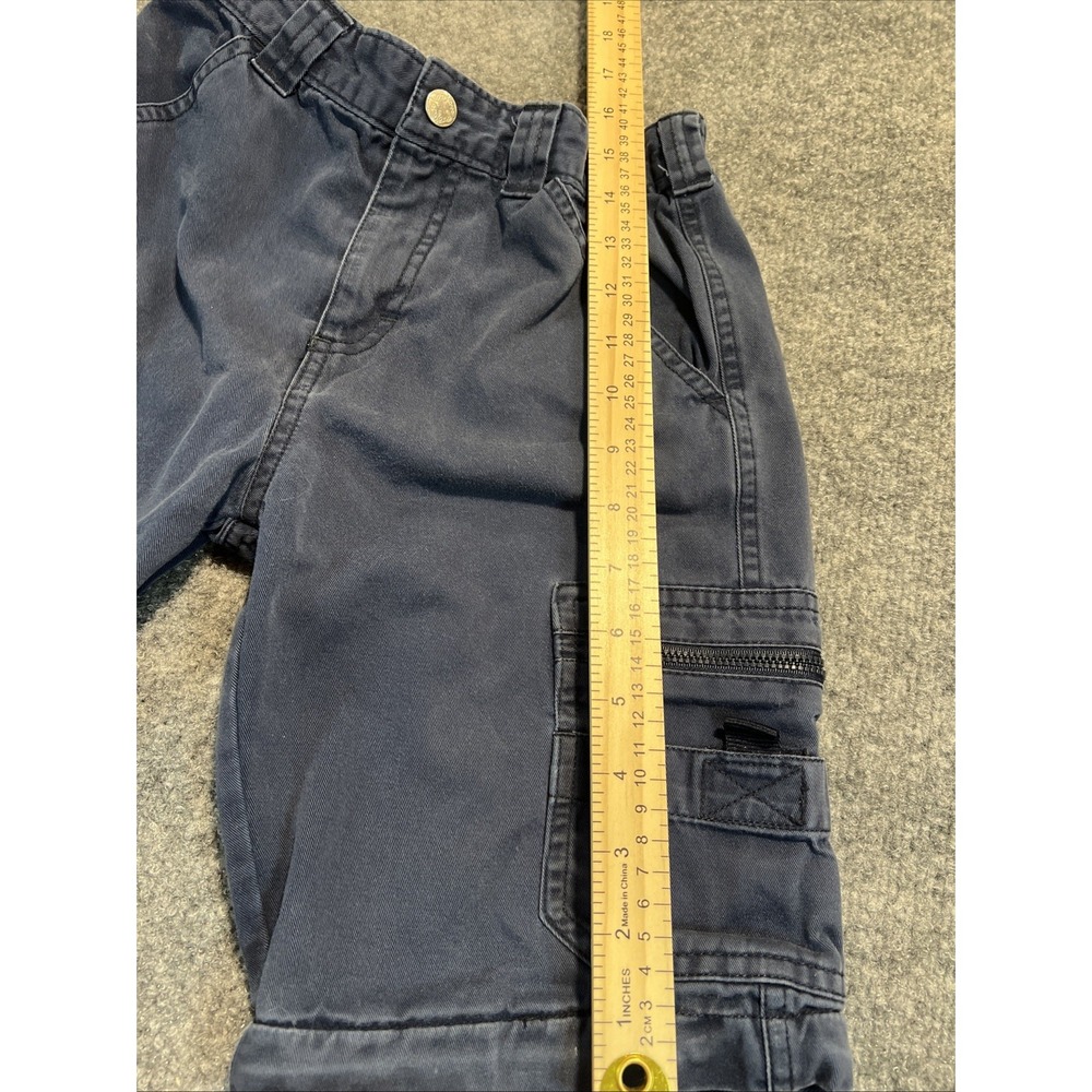 Vintage Y2K OshKosh B'gosh Navy Blue Cargo Shorts - OKB Est. 95 Patch - Size 6 Y - Picture 7 of 7